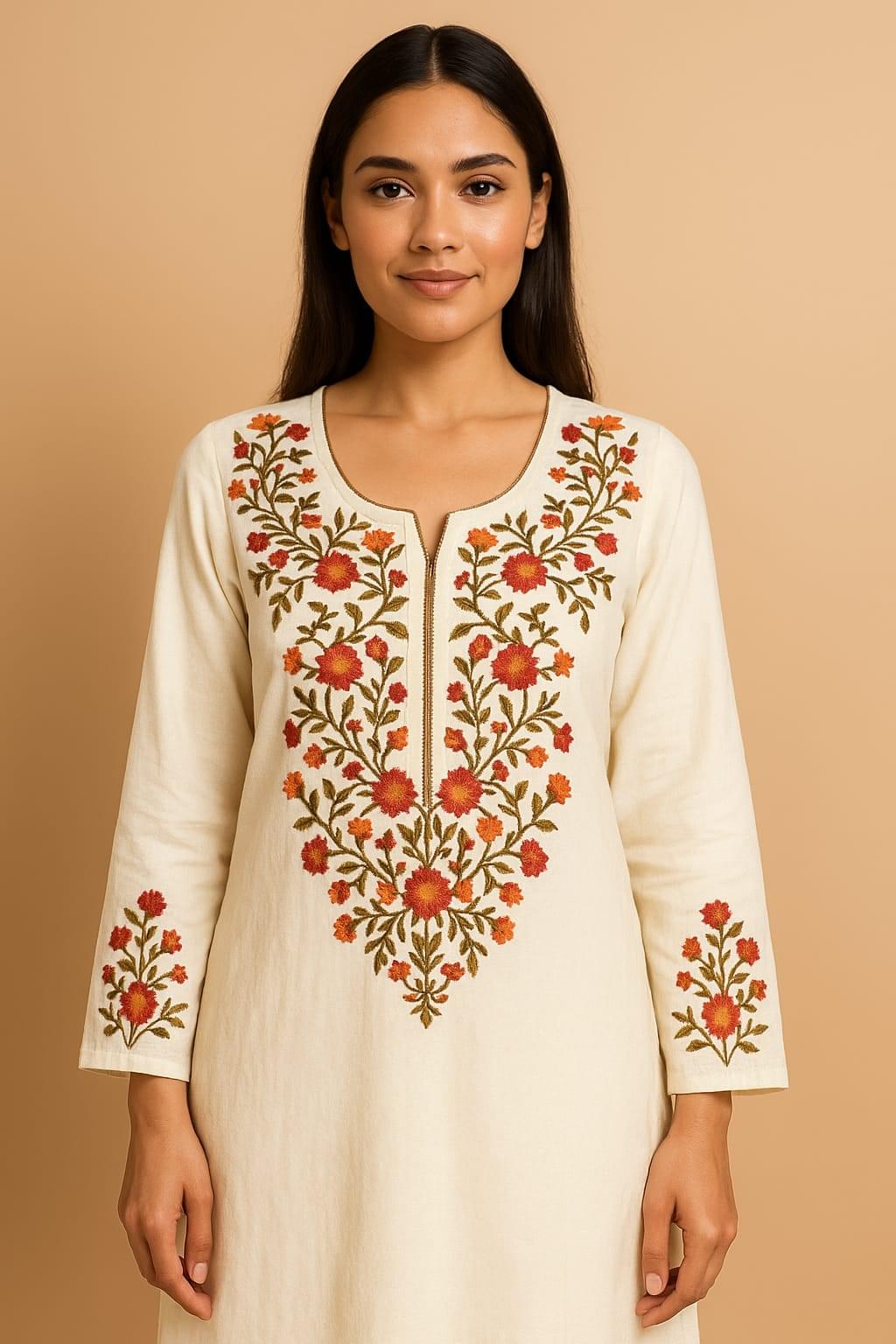 White Attractive Kurta